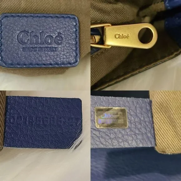 Chloe Navy Blue Crossbody Bag - Picture 7 of 14